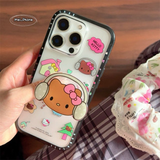iPhone16 16pro 16promax 15/14/13 pro 房屋 戴耳機黑皮Kitty 手機殼 手機支架
