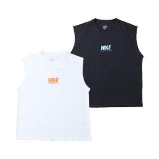 NIKE NK TEE SL GYM LIFE SU25 黑 白 自由女神 無袖 棉 運動 背心 男款【HJ3691】