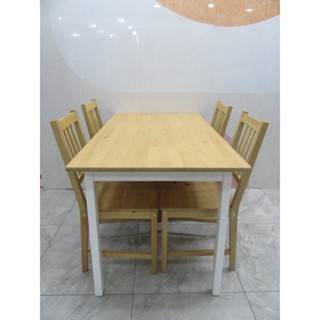 桃園二手傢俱 推薦 ★ 【IKEA】 餐桌椅組 餐桌 餐椅 飯桌 橡木色 北歐風 桃園 臺北 新北 二手傢俱【避風港】