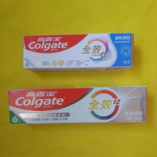 Colgate 高露潔全效12小時溫和淨白80克/清淨薄荷牙膏150克