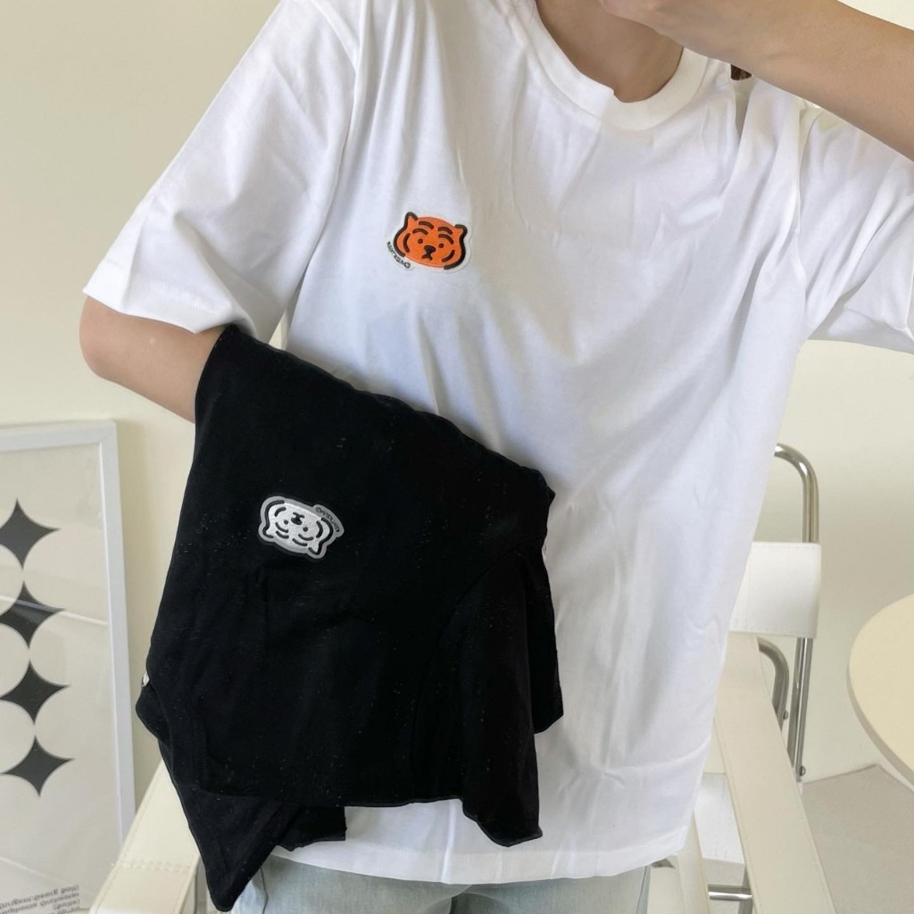 【在台】SPAO x Muzik Tiger 小老虎 短袖 1+1 組合短袖 兩件組 短踢 寬鬆短T 情侶款 韓國短袖