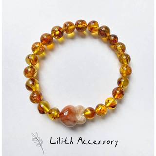 Lilith Accessory 兔子 珊瑚玉 花珀 水晶 手鍊 手環 禮物