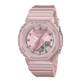 CASIO 卡西歐 G-SHOCK 珍珠光澤雙顯電子錶 多功能 200米防水 三色 粉/白/香檳 GMA-P2100ST