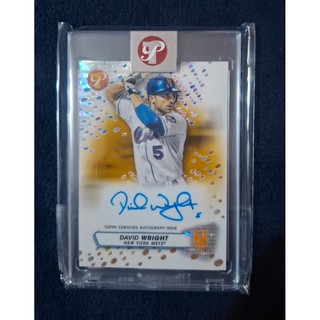 MLB 2023 topps pristine [ David Wright ] AUTO /50 原封殼 金亮 簽名卡
