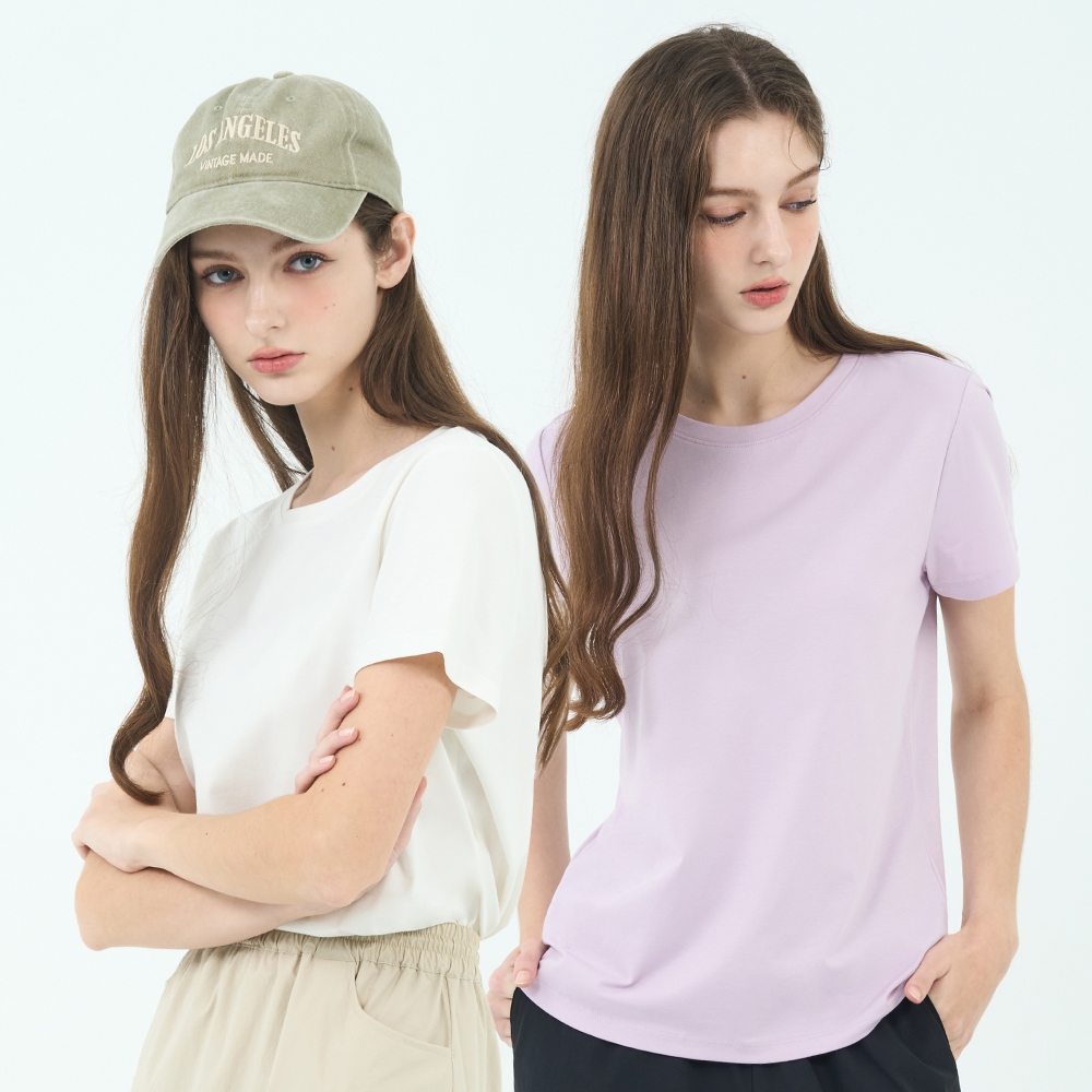 GIORDANO 女裝SORONA涼感素色T恤 Spring Adventure系列【多色任選】05325225