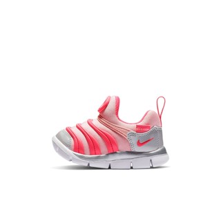 NIKE DYNAMO FREE TD 小童 嬰幼童 童鞋 運動鞋 毛毛蟲鞋 學步鞋 粉銀-CI1188686