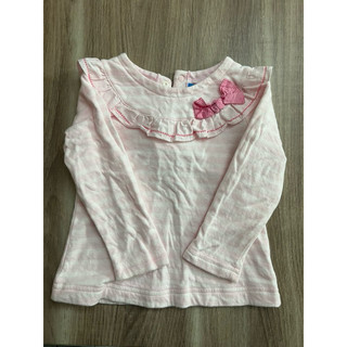 女童 麗嬰房 Les enphants粉色蝴蝶結2Y