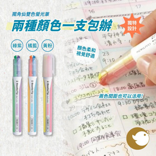 【CHL】KOKUYO 國譽 PM-L313 BeetleTip 獨角仙柔色螢光筆 甲殼蟲 柔色版 雙頭 雙色 3款
