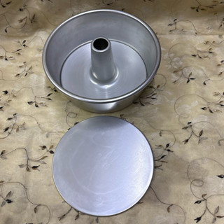 二手臺灣製造三能9吋活動布丁模陽極SN5262+圓形布丁心陽極SN/5296/中空戚風蛋糕模/活動蛋糕模/活動布丁模