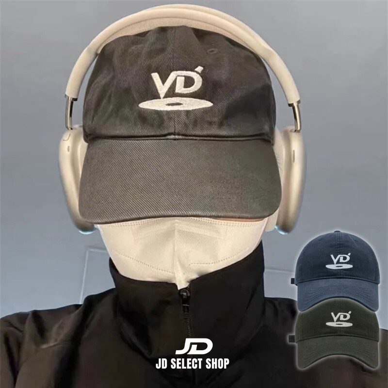 【𝗝𝗗 𝗦𝗲𝗹𝗲𝗰𝘁】 美式街頭 𝗩𝗗設計款Logo刺繡 復古水洗 棒球老帽 設計感鴨舌帽