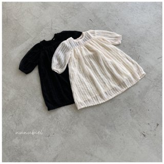 nunubiel 波紋女童洋裝【現貨】兒童洋裝 寶寶洋裝 嬰兒洋裝 兒童衣服 女童衣服 韓國童裝