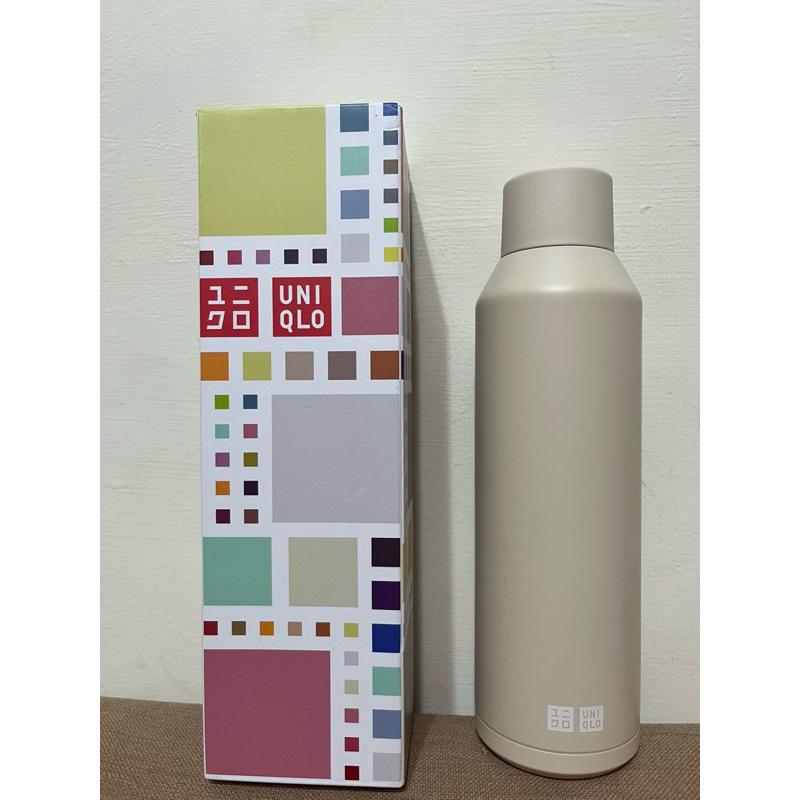 uniqlo保溫杯 保溫瓶 感謝祭 6號淺奶茶色