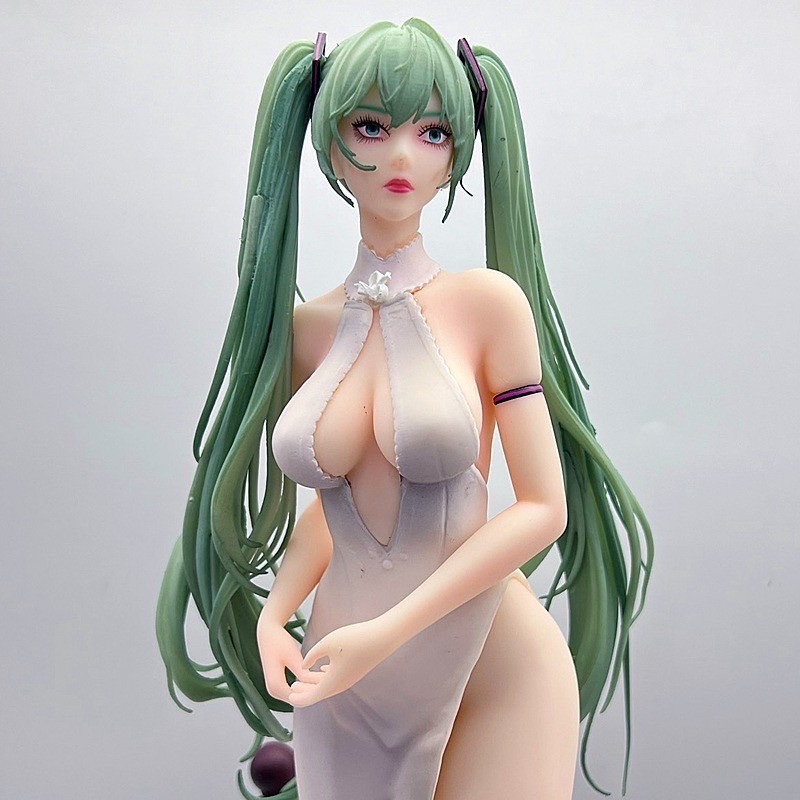 初音ミク  綠髮公主 42cm 不小 含樓梯 GK翻模 二次元 模型 公仔 擺件