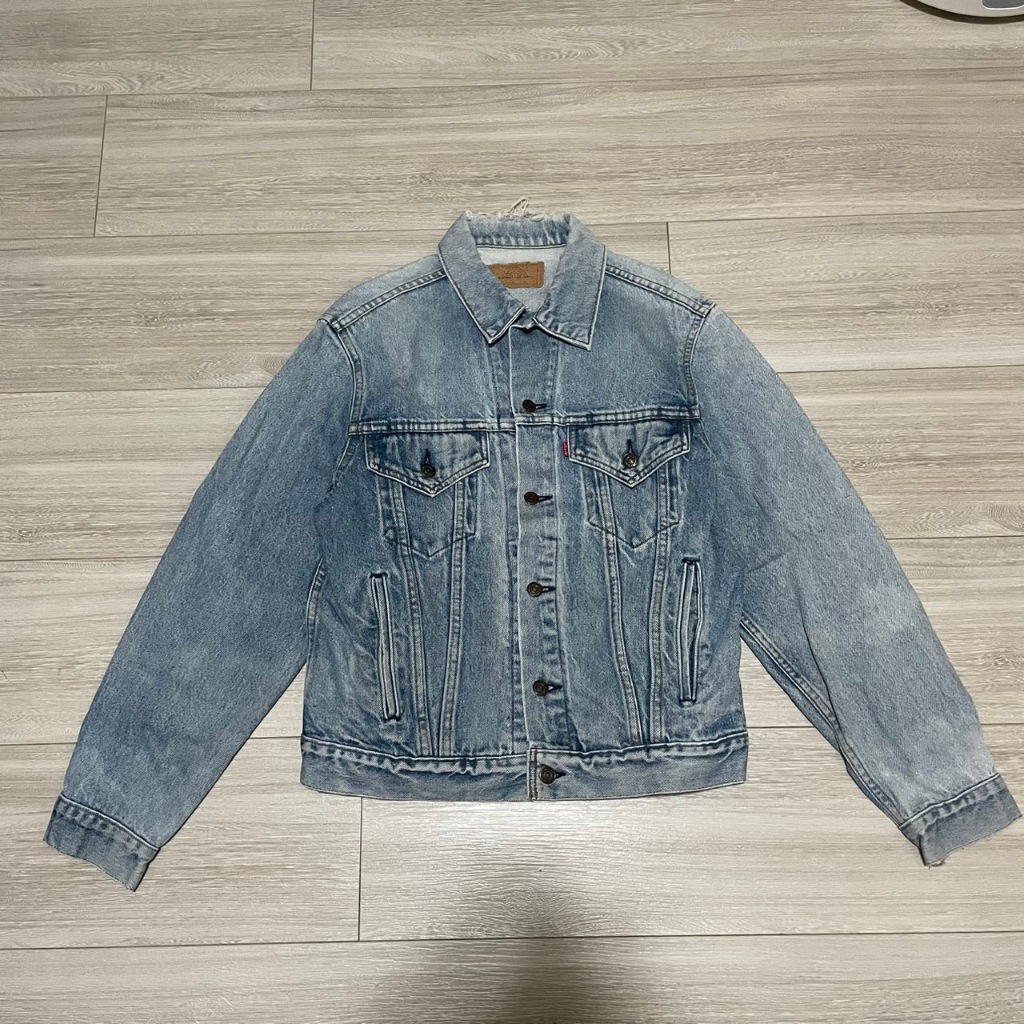 美國製老款 Levis levi's 70506-0216 size 38約M號 VINTAGE 老款淺藍古著牛仔外套