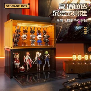 【99%好評率】明月動漫 集裝箱泡泡瑪特展示盒 盲盒收納 收納盒 展示 公仔收納盒 手辦模型 展示盒 展示櫃