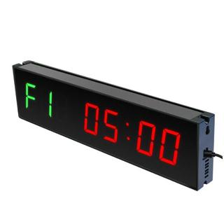 現貨計時器1.5吋6位LED健身計時器倒計時比賽訓練及時定時器大熒幕多功能