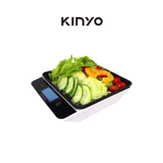 【KINYO】大螢幕電子料理秤 (DS) 歸零 扣重 背光 ｜料理 電子秤 廚房工具 蔬果秤重 廚房必備 簡潔時尚