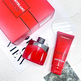 MONTBLANC 萬寶龍 傳奇烈紅 男性淡香精禮盒 (男性淡香精 50ML+沐浴精100ml)◆NANA◆