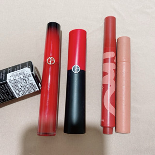 合售GIORGIO ARMANI GA 奢華絲絨訂製唇萃 柔霧唇釉321+亞曼尼GA 奢華絲緞訂製唇膏#111