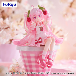 好好丸🎃｜日版 FuRyu NSF｜初音未來 櫻初音 櫻未來 泡麵蓋 2025 景品 公仔 模型 坐姿