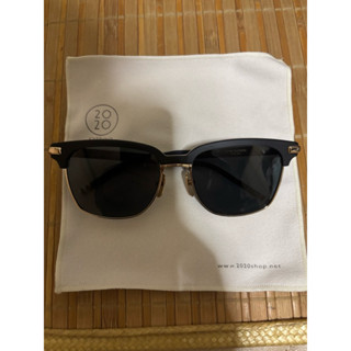 THOM BROWNE - 中性方型墨鏡 （ TB-713-A-BLK-GLD-55