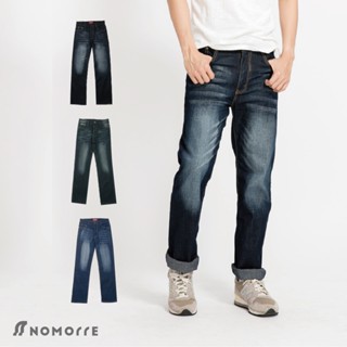 【NoMorre】臺灣現貨 牛仔褲 直筒牛仔褲 牛仔長褲 牛仔褲男 彈力 水洗 M-4L 共3款 #3801