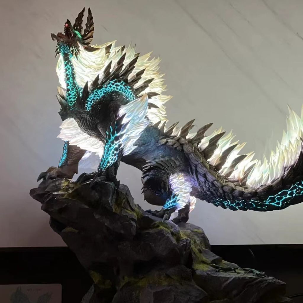 清倉【魔物獵人】冰原雷狼龍 發光  GK 版  30cm