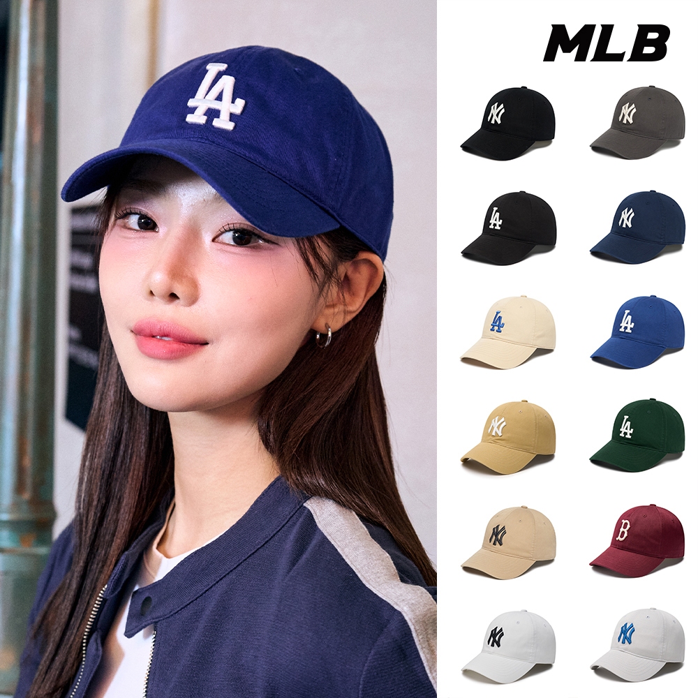 MLB 棒球帽 N-COVER可調式軟頂 洋基/道奇/紅襪/守護者/大都會隊(CP66_多款任選)【官方旗艦店】