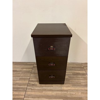 《大淡水二手精品傢俱》簡約胡桃三層抽屜櫃 臺北二手傢具#新北二手傢具#林口二手傢具#桃園二手傢具