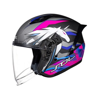 【SOL Helmets】SO-11P開放式安全帽 (獨角獸 消光黑/粉) ｜ SOL安全帽官方商城
