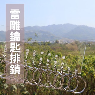[JOAN]透明壓克力鎖排(雷雕各式鑰匙名稱,給鑰匙一個家.管理好收納)