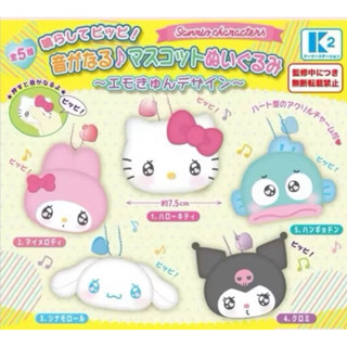 現貨 夢幻屋 日本正版 K2 Sanrio淚汪汪三麗鷗角色發聲大頭吊飾美樂蒂凱蒂貓KT大耳狗庫洛米人漁醜魚扭蛋