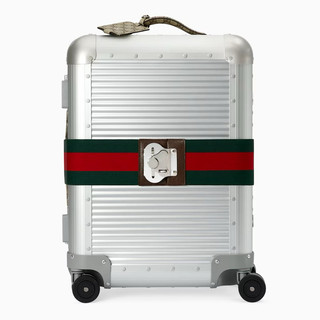 全新GUCCI x FPM MILANO Porter cabin with strap 銀灰 登機箱 行李箱 旅行箱