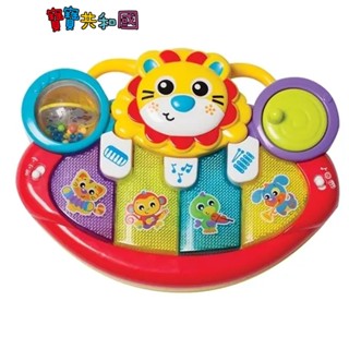 Playgro培高 手推車活力獅小鋼琴 多功能聲光小鋼琴 寶寶玩具 音樂玩具 寶寶共和國