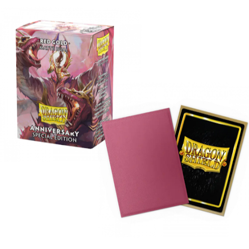 [元氣滿屋]  龍盾 Dragon Shield 雙層磨砂卡套 週年特別版 紅/金 Matte Dual