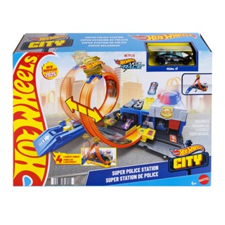 風火輪城市主題警察局 軌道 遊戲組 1:64 小汽車 正版