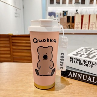 QUOKKA保溫杯🐻 咖啡杯 316不鏽鋼咖啡杯 咖啡隨行杯 保冷杯 保溫瓶 吸管杯 隨行杯 環保杯 水杯