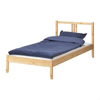 絕版品/北歐工業LOFT風格經典IKEA宜家FJELLSE松木單人床框床架附板條/實木床架/二手八成新/特$1680