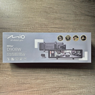 Mio(全新)未拆封MiVue™ D908W 4K安全預警六合一 GPS WIFI 電子後視鏡型行車記錄器