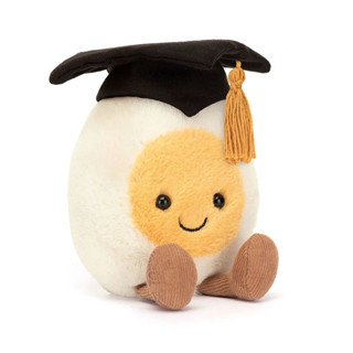 【現貨+預購】英國正品代購🇬🇧 Jellycat 學士蛋 畢業水煮蛋 雞蛋 鑰匙圈 包包掛飾 吊飾 畢業禮物 娃娃