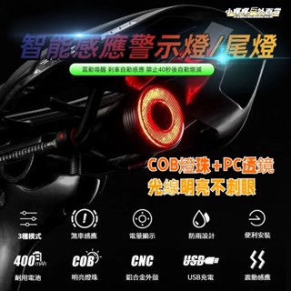 臺灣出貨🔥自行車尾燈 智慧感應剎車燈 自行車燈 煞車燈 公路車夜騎燈 山地車充電 警示燈 騎行裝備 腳踏車尾燈 車尾燈