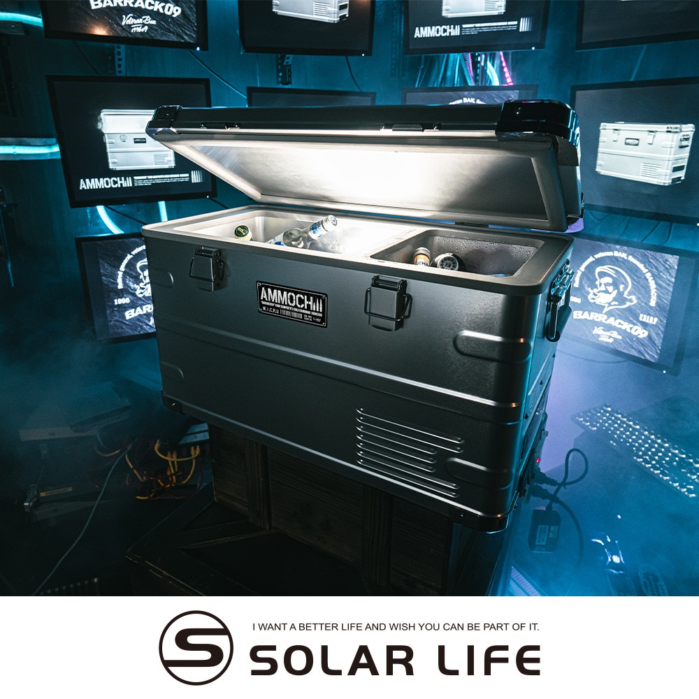 Barrack09 AMMOCHILL雙槽雙溫控車載行動冰箱35L 露營車用冰箱 車載電冰箱 冷凍壓縮機 家用汽車冰箱