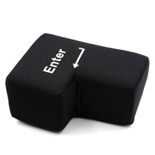 BIG ENTER鍵 enter 枕 辦公小物 舒壓小物 交換禮物 黑