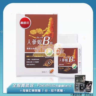 ＊金荳苗＊葡萄王 人參蜆Plus B雙層加強錠(人參蜆B群) 30錠/盒 ☆全新品☆