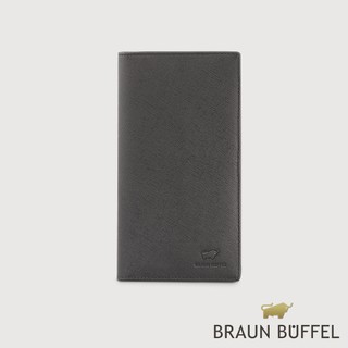 【BRAUN BUFFEL】艾康-A-TW 18卡兩折長夾-黑色(德國小金牛台灣總代理)/BF571-631-BK