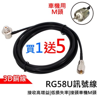 心機X無線 RG58U訊號線 銅線 M頭 車機頭 車用 無線電 車用訊號線 訊號線 無線電訊號線 車機訊號線 對講機訊號