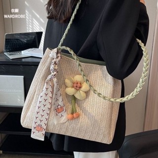編織草編包包2025新款百搭編織 通勤包 大容量托特包 單肩包 時尚 側肩揹包