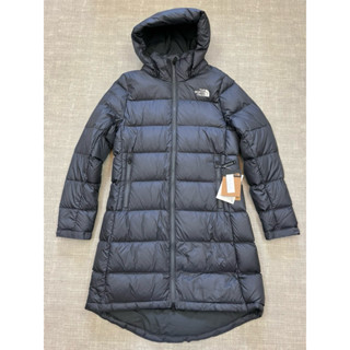 全新！女生鐵灰the north face 北臉550長版羽絨外套