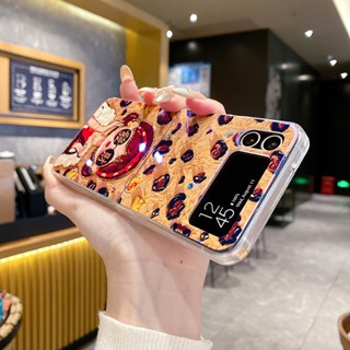 藍光點鑽 三星 ZFlip 5 墨鏡美女 發財富婆 保護殼 Samsung Z Flip 6 4 防摔手機殼 電鍍水鑽殼