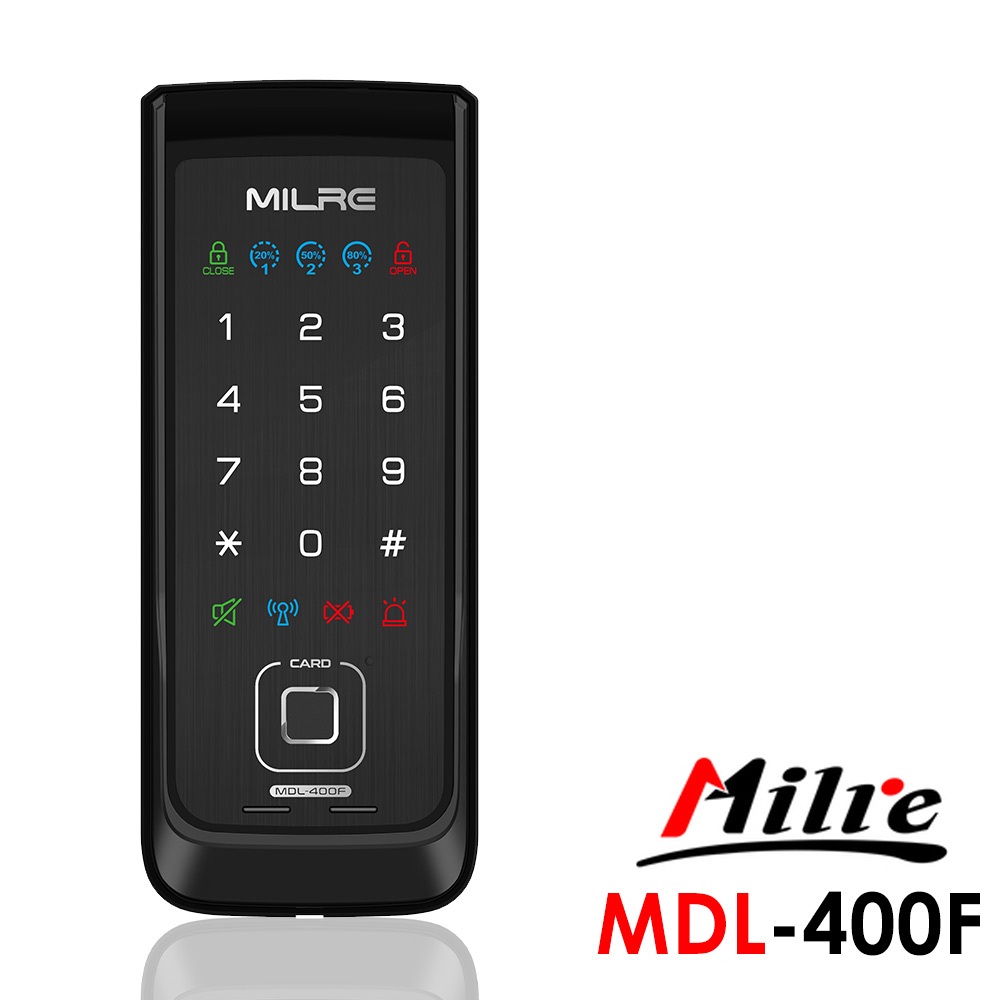 Milre 美樂 密碼 指紋 卡片 適用橫拉門、內推門 輔助鎖MDL-400F(附基本安裝)